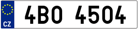 Trailer License Plate